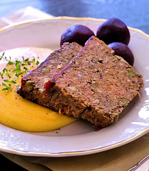 Obrázek - Lentil loaf - čočkovo-ořechová sekaná