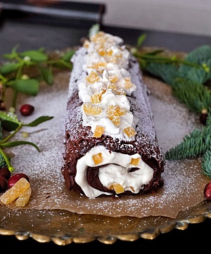 Obrázek - Čokoládová roláda se zázvorem - Bûche de Noël